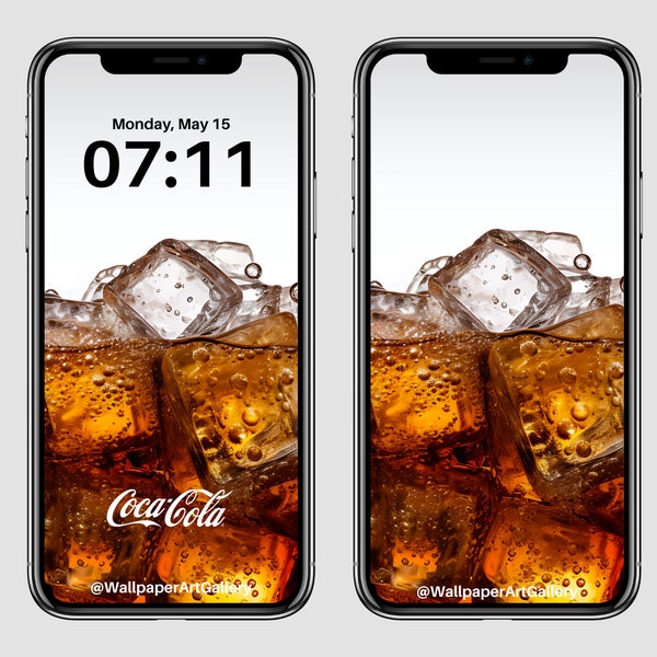 Fond d'écran de téléphone de style Coca-Cola, haute résolution, boisson rafraîchissante, iPhone et Android, écran d'accueil et de verrouillage, amateurs de soda, culture pop