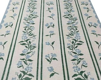 Hand Knotted Wool Oushak Rug, Floral Turkish Carpet, 8x11