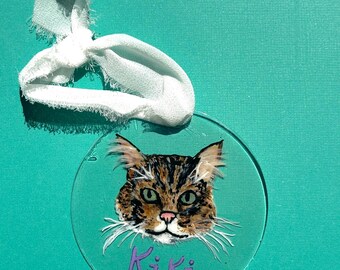 Custom Holiday Acrylic Ornaments- Pets, names, landscapes