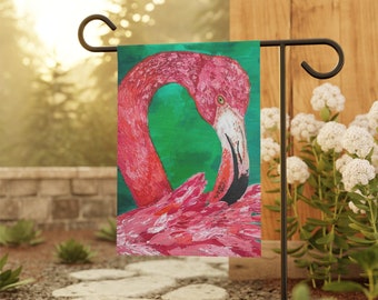Flamingo Garden Flag, Pink Ladies Collection, Tutti