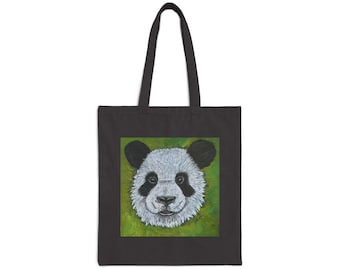 Lucky the Panda Canvas Tote