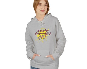 Artist At Work Hoodie: Unisex Fleece Pullover
