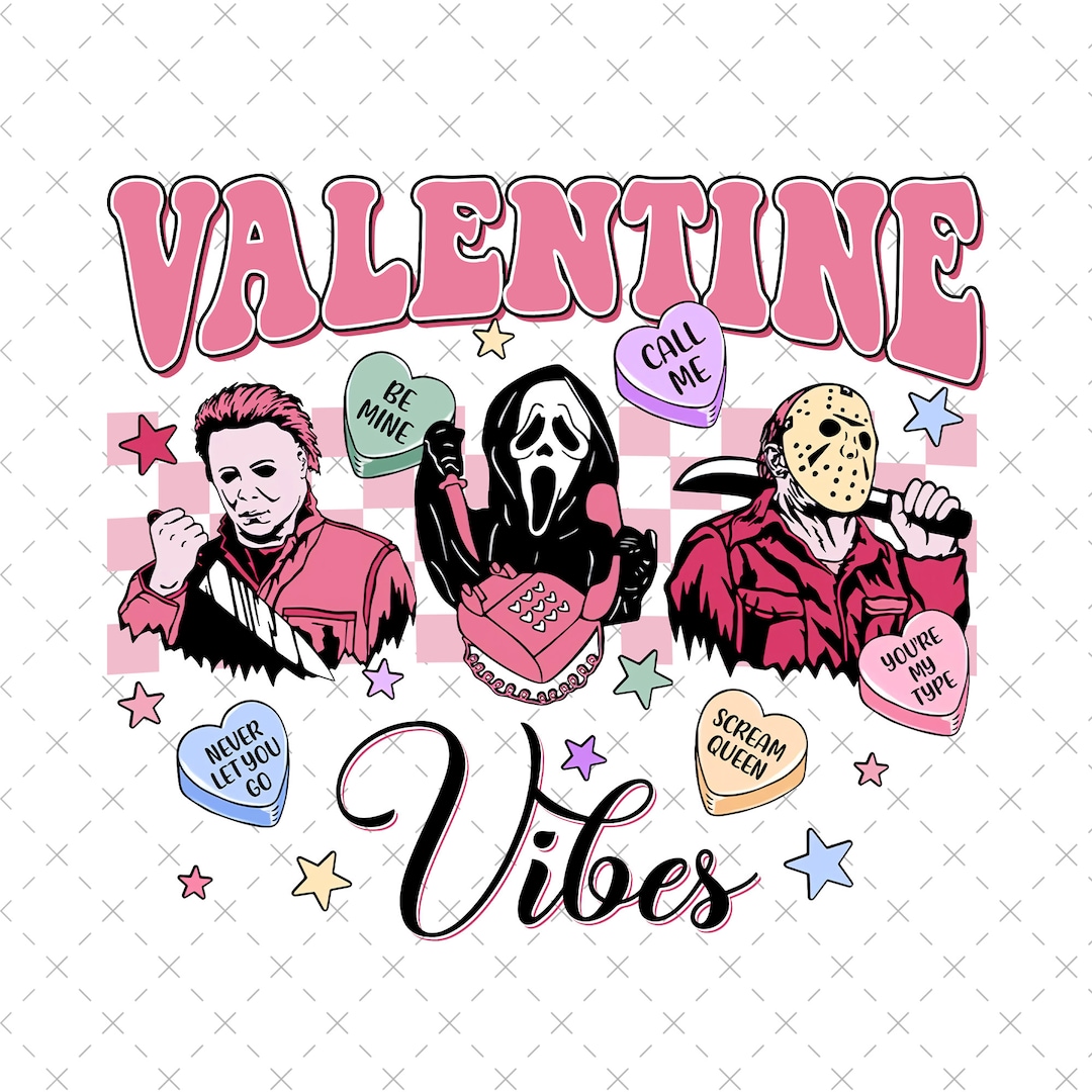 Valentine Vibes Png, Horror Valentine Png, Be Mine Valentine Png ...