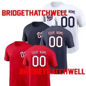 Custom Washington Team Baseball Name & Number T-Shirt, Baseball Team Name Washington Shirt, Baseball Shirt Gift, Custom Washington Gift Tee