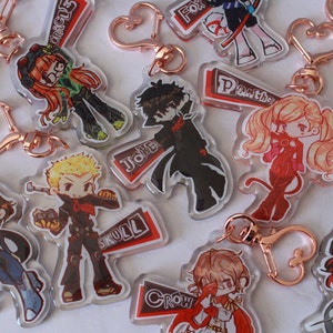 Persona 5 Royal Chibi Keychain Collection | Phantom Thieves | Keychain Accessory | Bag Accessory | Video Game Fan Gift | Persona Fan Gift