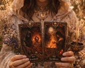 Oráculo de Diosas Oscuras Imprimible | 30 Cartas Oráculo Trabajo de Sombra | Oráculo Femenino Divino | Cartas de Brujería y Espiritualidad