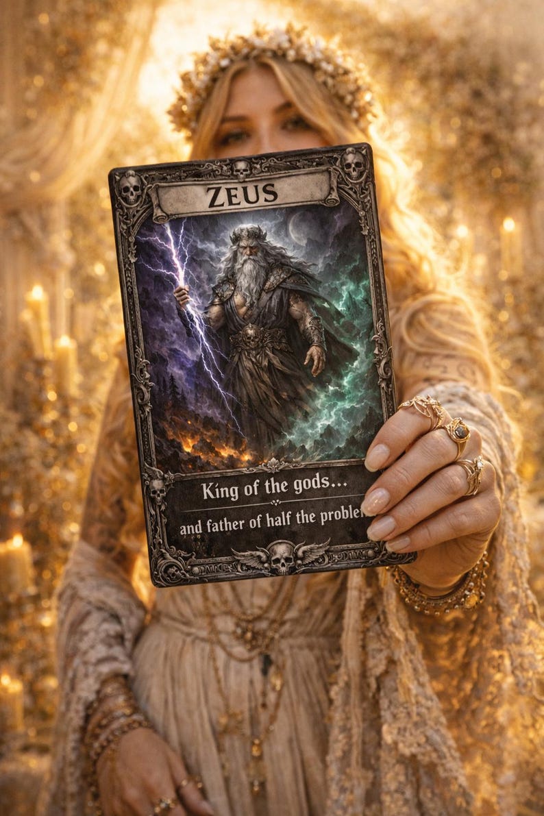 Mythology Gods Tarot Cards PNG Bundle, Oracle Deck Printable, Occult ...