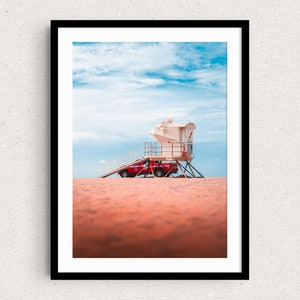 Lifeguard Tower in Fort Lauderdale Beach, Florida (P) - Photography Print Room Decor, Fine Art Print for Wall, Original Photography