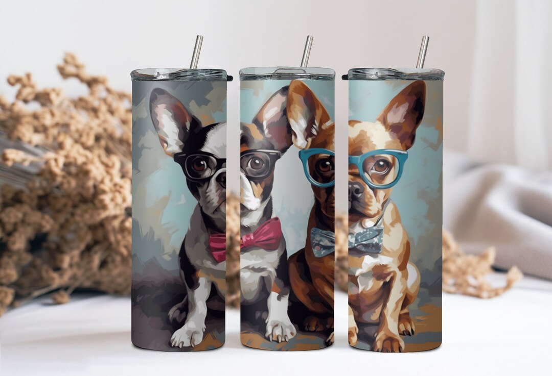 Nerdy Dogs Tumbler Design 20oz Straight Skinny Tumbler Design Etsy