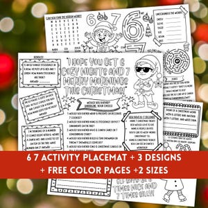 Elf 67 Aktivitätsblatt zum ausdrucken, sechs Sieben Trending Meme lustige Elfen-Ideen, Elfenankunft-Ideen, Elfen-Malbogen, Elfen-Puzzles, Weihnachten