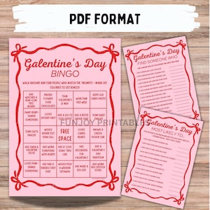 Galentine Games Night for Adults - PRINTABLE Galentine Party Games for Girls, Valentines Day Group Games - Instant Download image 5