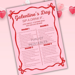 Galentine Games Night for Adults - PRINTABLE Galentine Party Games for Girls, Valentines Day Group Games - Instant Download image 9
