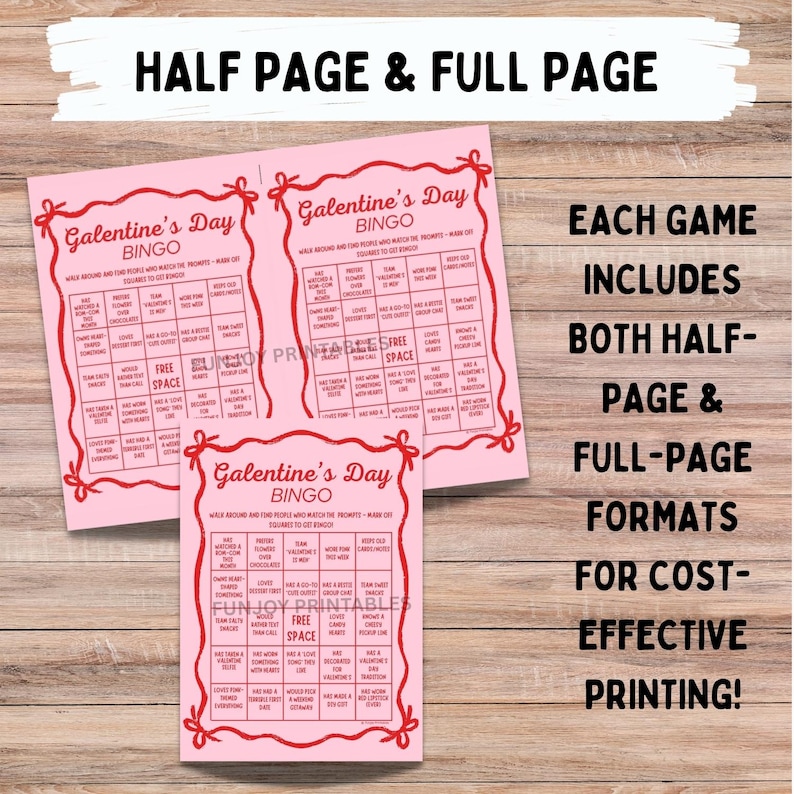 Galentine Games Night for Adults - PRINTABLE Galentine Party Games for Girls, Valentines Day Group Games - Instant Download image 4