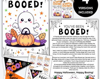 You've Been Boo'd Printable Halloween Kit, I've Been Booed Coworker Edition, You've Been Booed, Boo Game, Neighborhood, Friends, Family