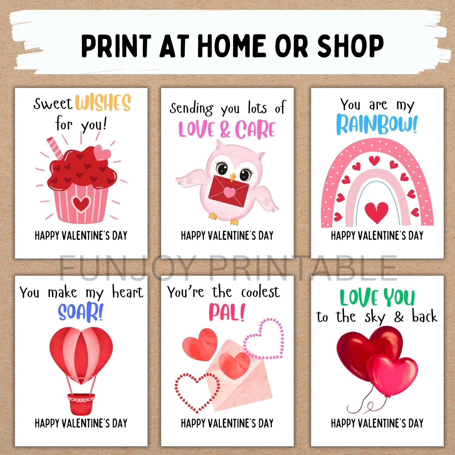 EDITABLE Cute Valentine Cards, Classroom Valentines Day Cards Boys ...