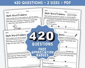 1st Grade Math Worksheet PRINTABLE, Word Problems, Addition, Subtraction, Homeschool First Grade Math Workbook, 1st Grader Worksheet