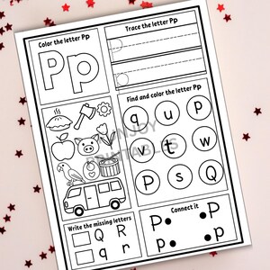 Alphabet Worksheets Printable, Alphabet Busy Book, Letter Practice ...