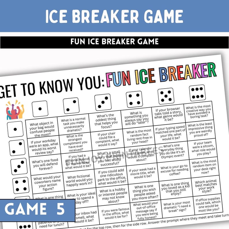 Office Party Games MEGA BUNDLE, Printable Work Icebreakers, Office