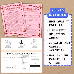 Galentine Games Night for Adults - PRINTABLE Galentine Party Games for Girls, Valentines Day Group Games - Instant Download image 12