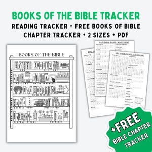 Bible Reading Tracker, Bible Bookshelf Coloring Page, Books of the Bible Tracker, Bible Chapter Tracker, Bible Reading Plan, Bible Study Log