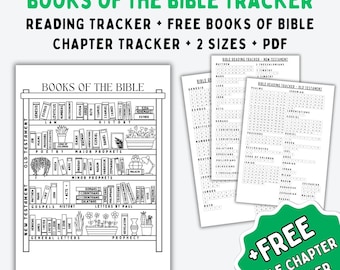 Bibellese-Tracker, Bibel-Bücherregal-Malseite, Bücher des Bibel-Trackers, Bibelkapitel-Tracker, Bibelleseplan, Bibelstudien-Tagebuch