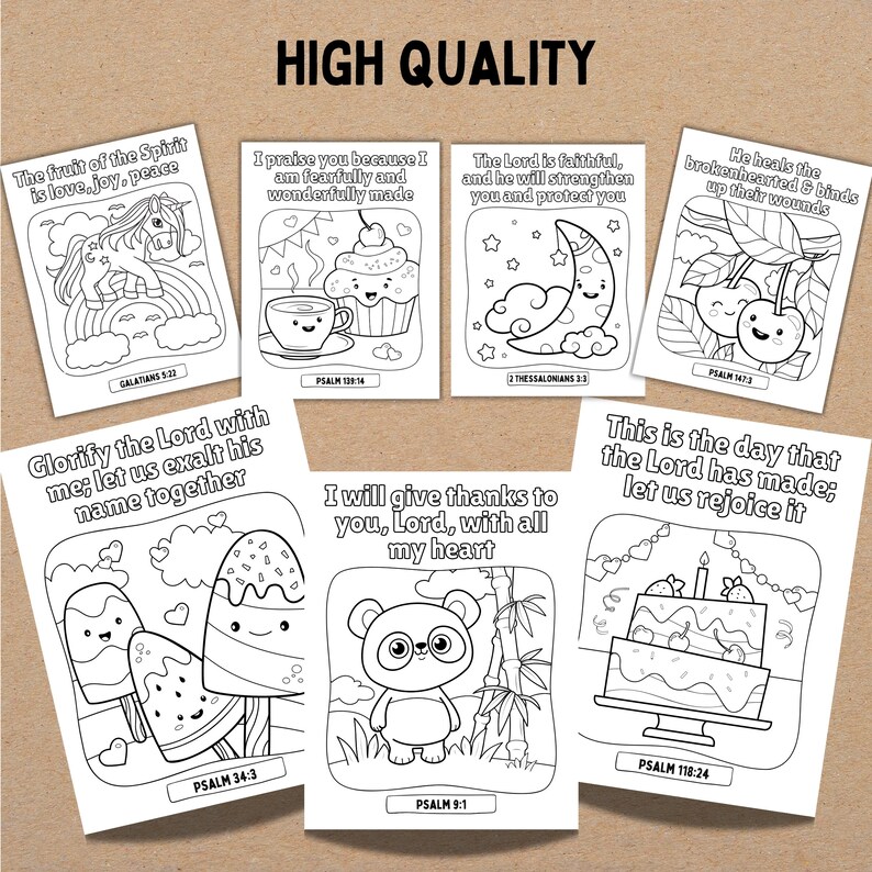 PRINTABLE Bible Verse Coloring Pages for Preschoolers, Preschool Bible ...