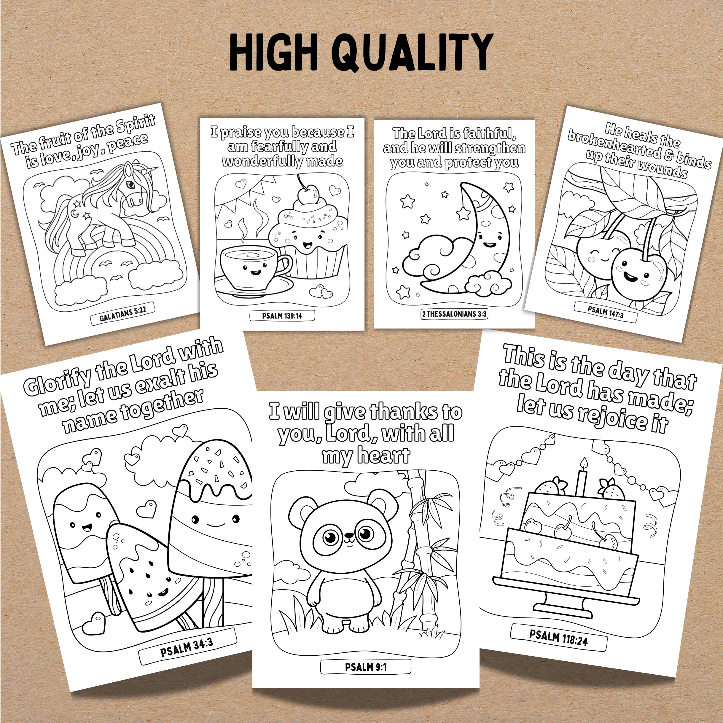PRINTABLE Bible Verse Coloring Pages for Preschoolers, Preschool Bible ...