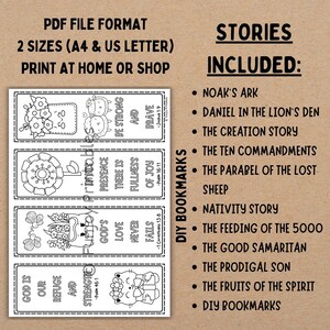 PRINTABLE Bible Stories Kids, Bible Coloring Page Kids, Bible Activity for Church, Sunday School Activity Mat Sheet, Bible Activity Placemat image 3