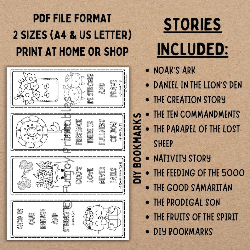 PRINTABLE Bible Stories Kids, Bible Coloring Page Kids, Bible Activity for Church, Sunday School Activity Mat Sheet, Bible Activity Placemat image 3