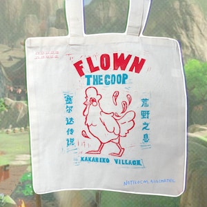FLOWN THE COOP - Breath of the Wild Tote Bag