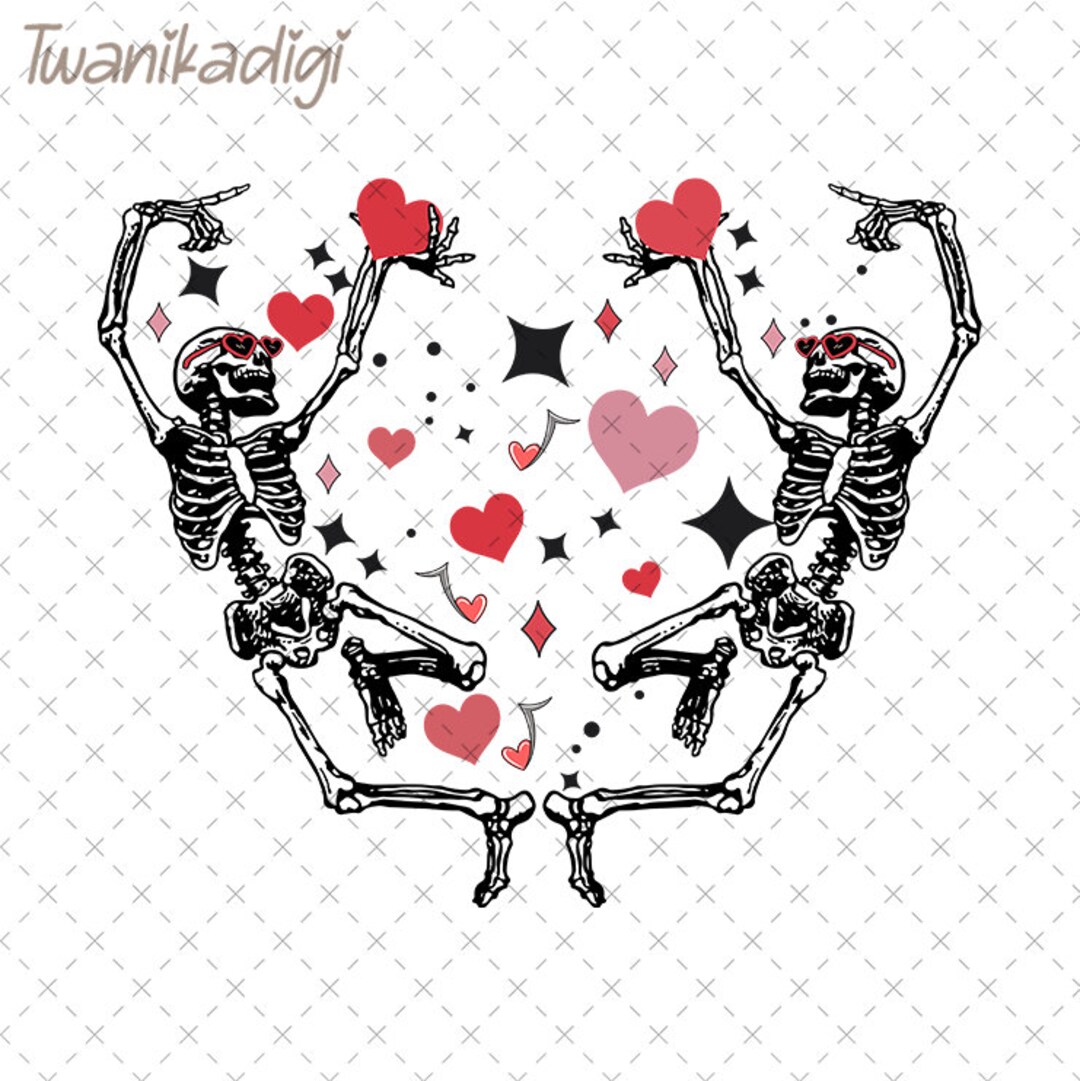 Skeleton Valentine Heart Png, Skeleton Love Png, Valentine Skeleton Png ...
