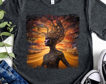 Mutter Erde Grafik T-Shirt: Frauen & Erden Feier