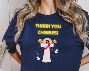 Divertente maglietta "Grazie Formaggi" - Regalo per gli amanti del formaggio