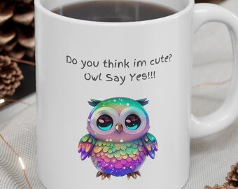 Owl Mug, Cute Owl Mug, Cute Owl Coffee mug, Mom Owl Mug, Grandma Owl Mug, Mom Owl Mug Gift, Grandma gift mug, Mom Gift mug, Mom Coffee Mug