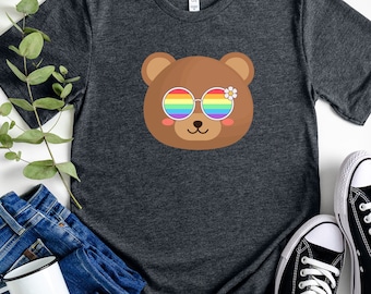 Rainbow Bear Pride T-Shirt: Adorable Graphic Tee