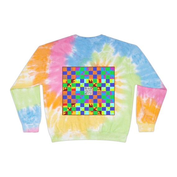Tie dye ugly christmas sweater sale