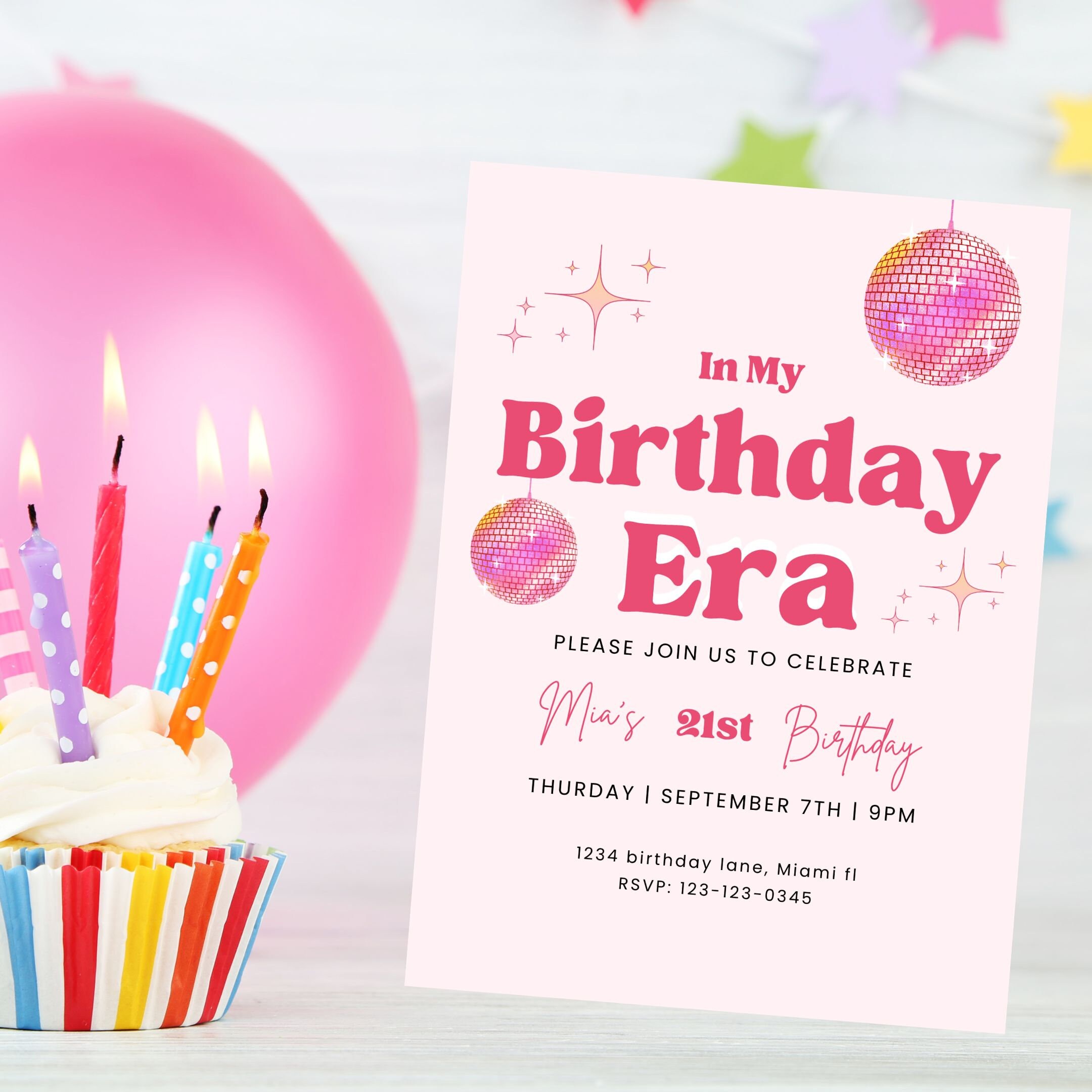 In My Birthday Era Editable Invitation, Personalized Birthday ...