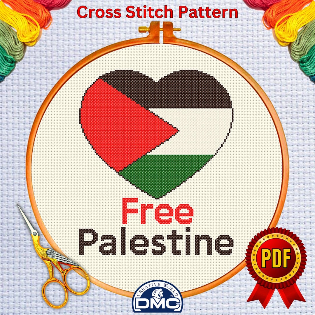Free Palestine Cross Stitch Pattern 1 Islamic Cross Stitch Etsy
