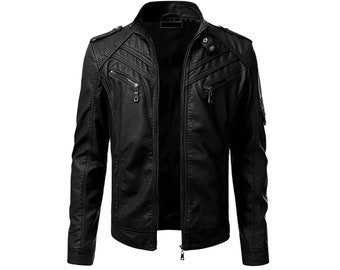 Black King Python Snakeskin Motorcycle Leather Jacket With Red - Etsy
