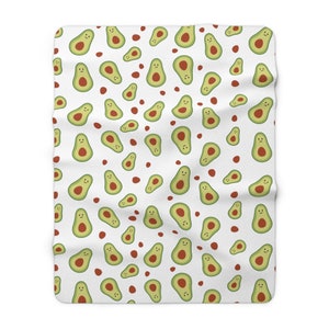 Avocado Sherpa Fleece Blanket