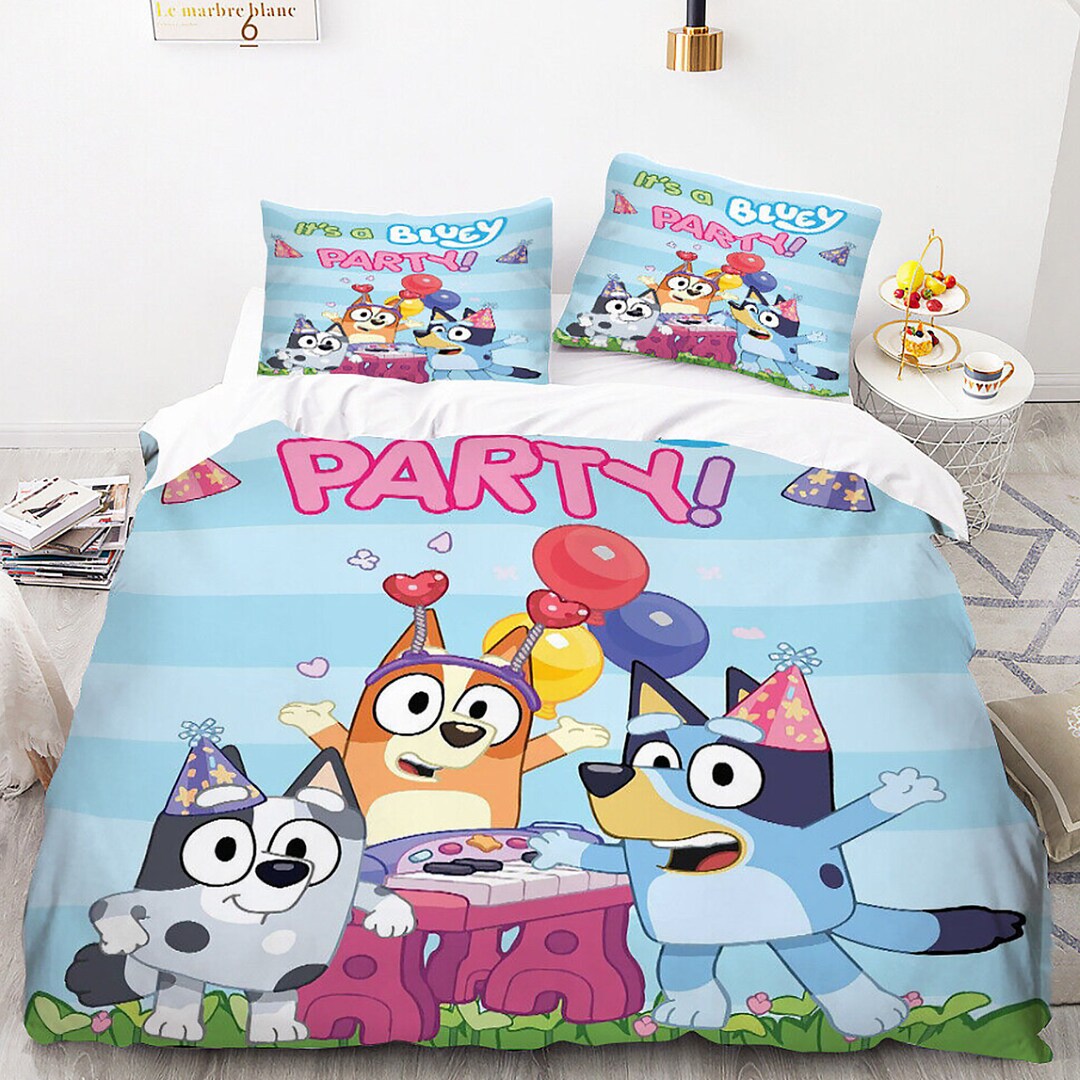 Bluey Bedding Set Bluey Family Birthday Theme Bluey and Etsy