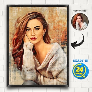 Design Portrait Custom, Custom Art, Cartoon Your Selfie, Cartoonized Yourself, Cartoon Portrait From Photo, Cartoonized Digital Art, Canvas