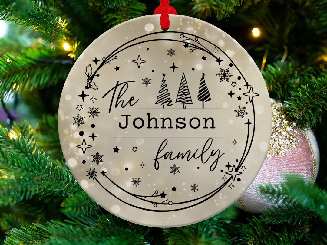 Family Name Christmas Ornaments 
