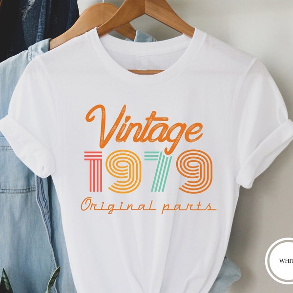 45th Birthday Shirt For Men - Classic Retro 1980 Design, Customizable Year & Color - View #11