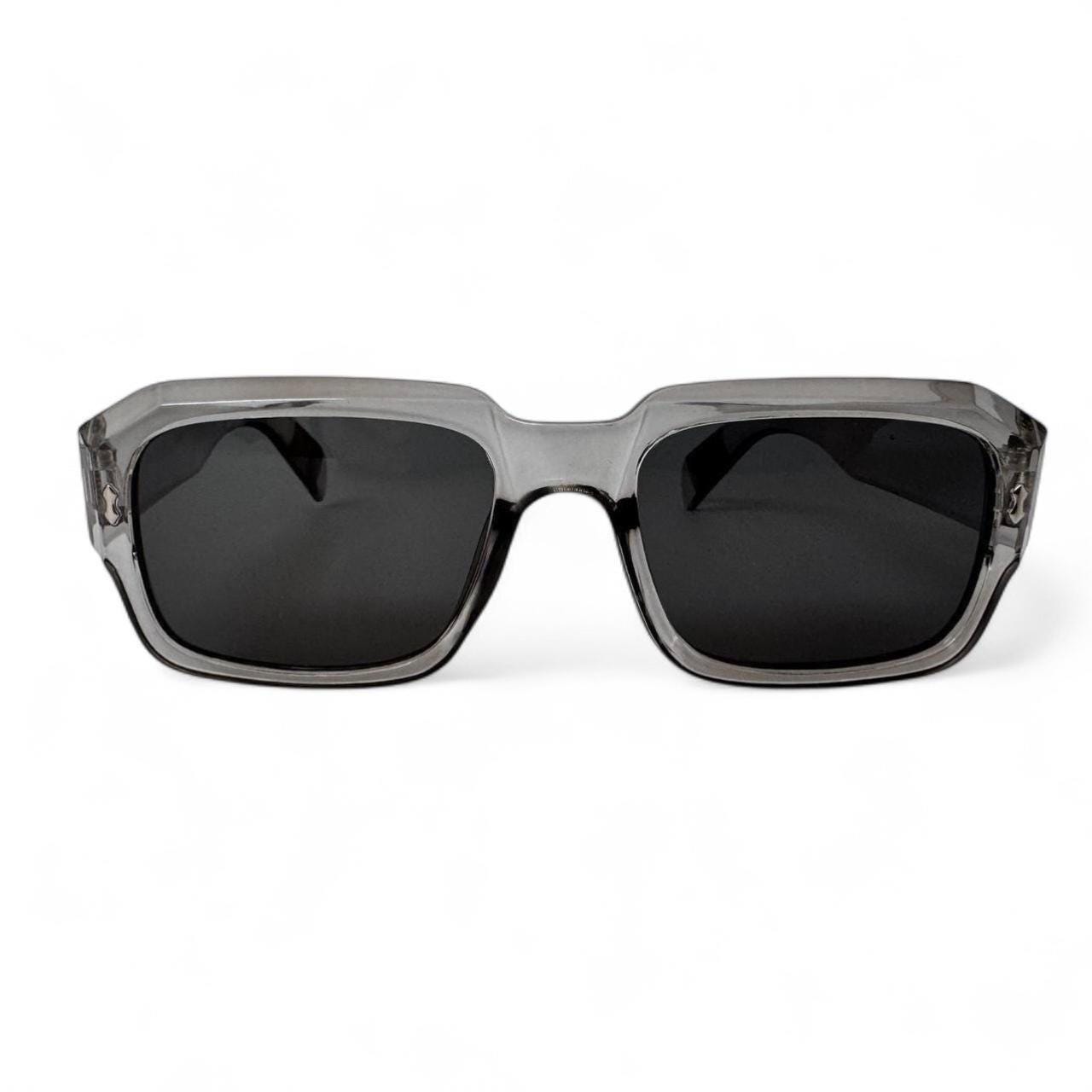 Clear Square Sunglasses Y2K Vintage Retro Transparent UV400  display picture 1