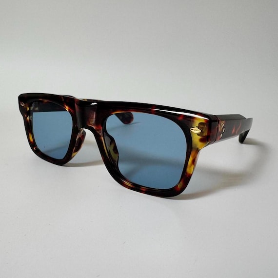 ?New Retro Square Tortoise Brown Sunglasses  Men Trendy Oversized Flat Retro Square Frame Sunglasses Mens Oversized Flat Top  main image 2