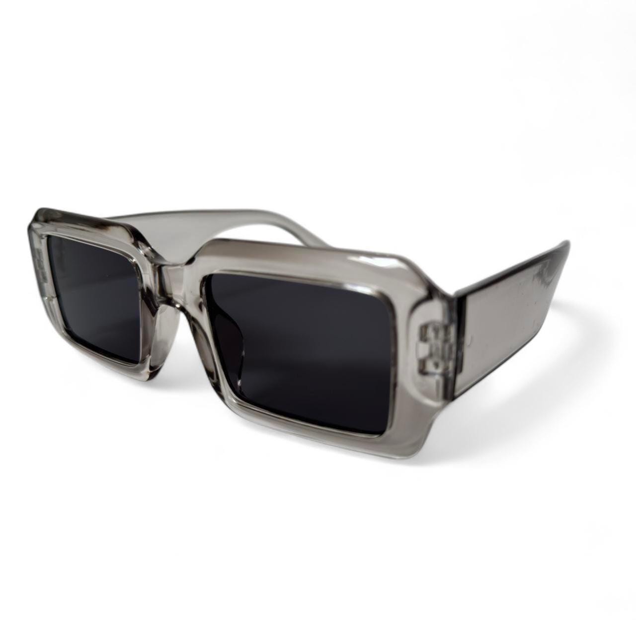 Oversized Square Sunglasses Retro Y2K Style UV400 Protection Lightweight 2-Pack Unisex Y2K Retro Trendy Square Sunglasses, Black  main image 4