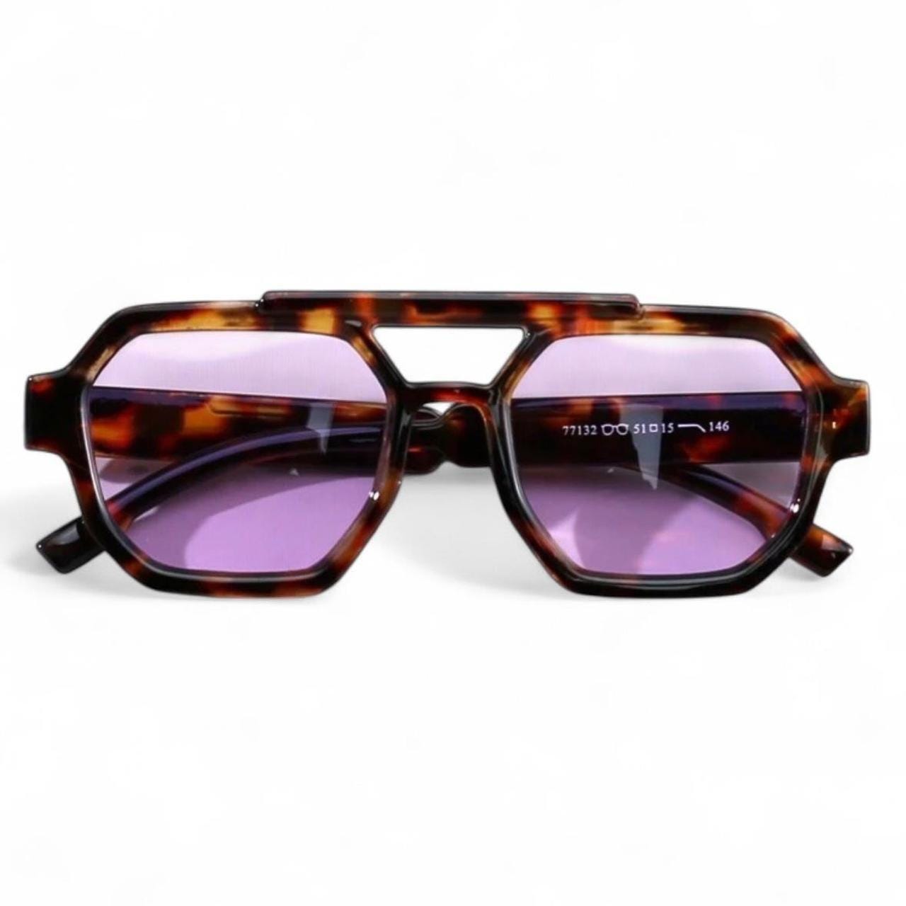 Rad True Vintage 1980s Deadstock Unisex Neon Violet Blue Lens Sunglasses 1980s Neon Sunglasses, Pink/Green/Orange/Purple, One Size  main image 4