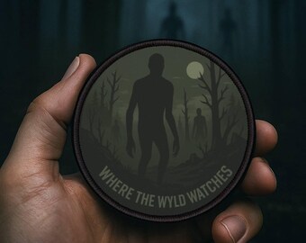 Parche Shadow People: Insignia termoadhesiva paranormal para cazadores de fantasmas