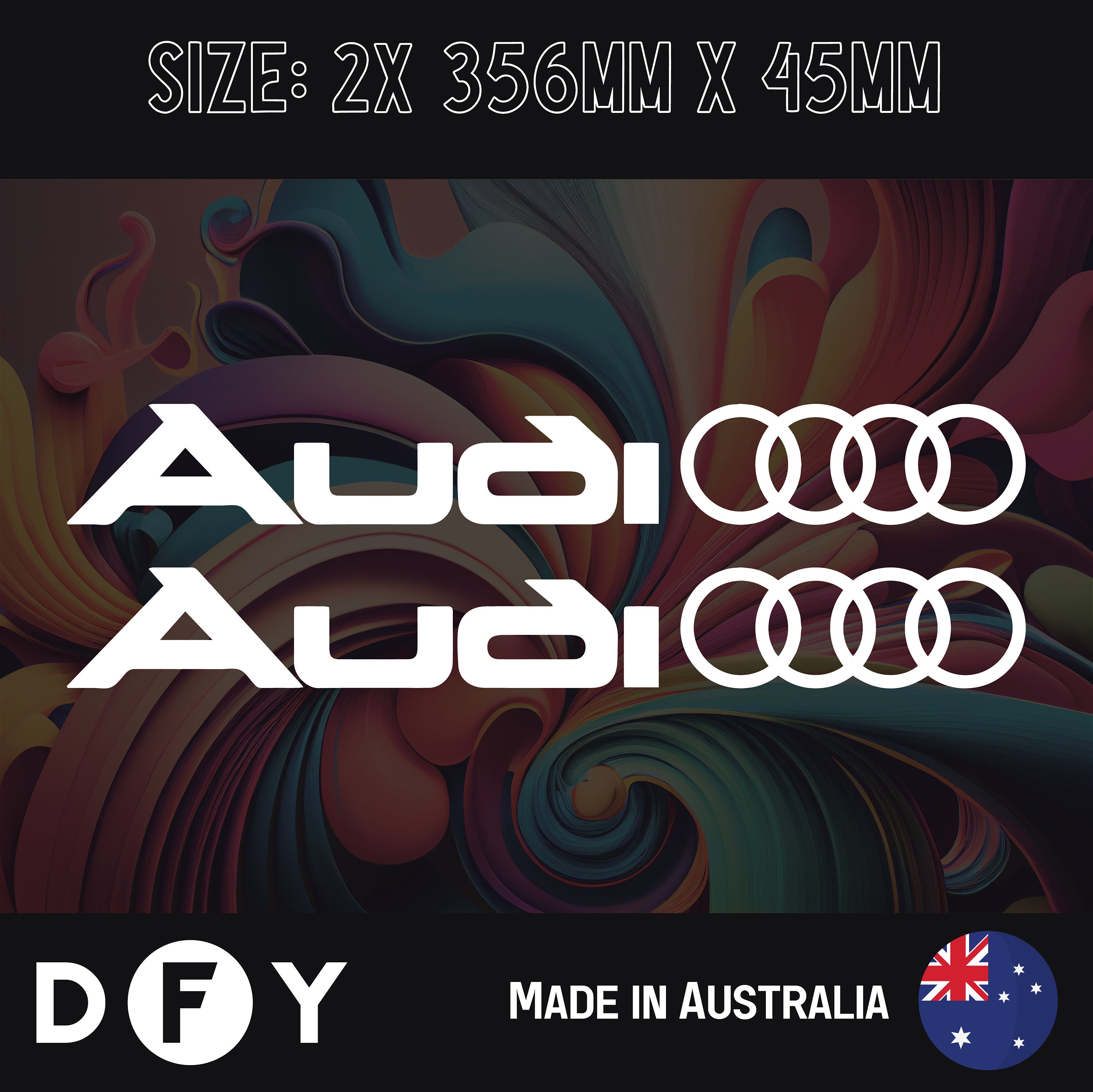 2x Vinyl Decals Graphic Stickers Audi A1 Rocker panel A1 Sport 2022
